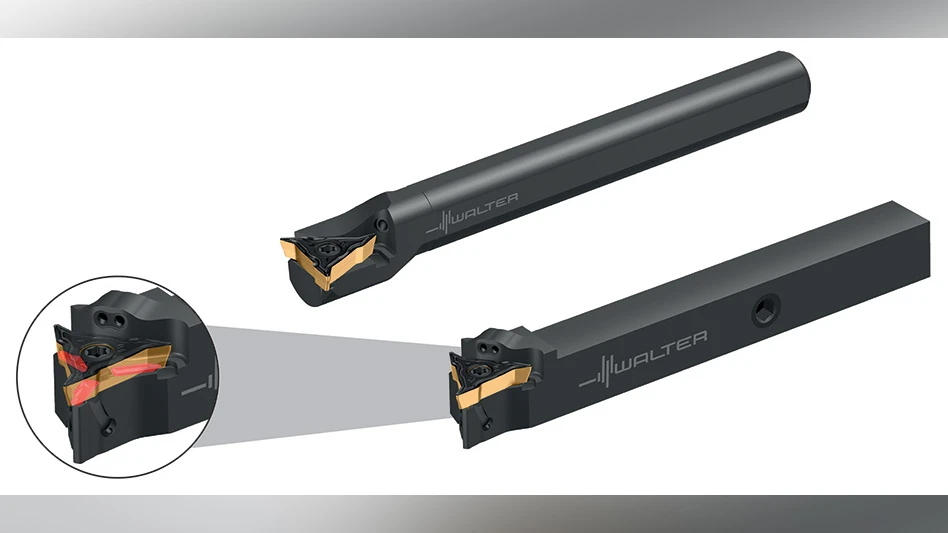 WAL-582: Walter copy turning (profiling) system with WL positive engagement on toolholder and indexable insert.