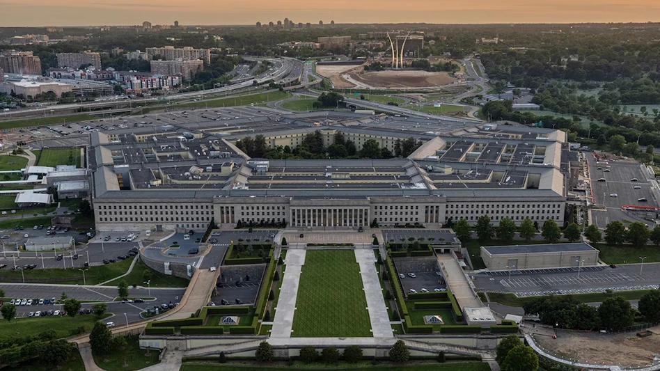 An aerial view of the Pentagon, Washington, D.C., May 15, 2023.