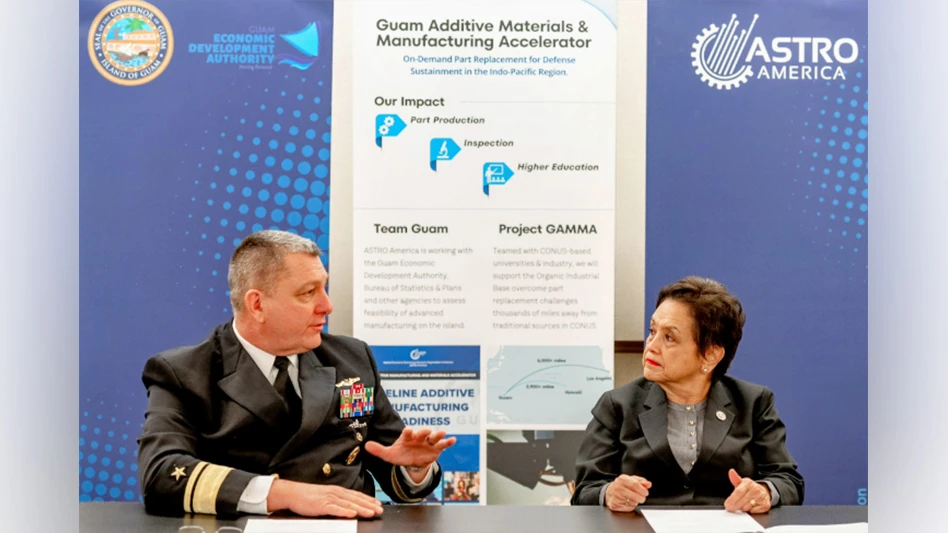 RADM Scott Pappano and Governor Lourdes A. Leon Guerrero