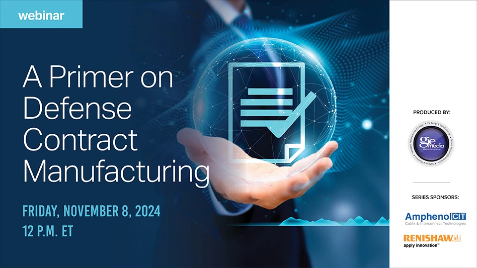 Banner image with text reading A Primer on Defense Contract Manufacturing