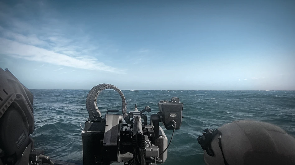 The Rampart solution deployed on a boat.