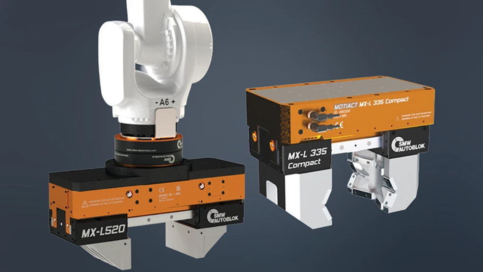 SMW Autoblok's long-stroke models to the MOTIACT lineup of mechatronic grippers